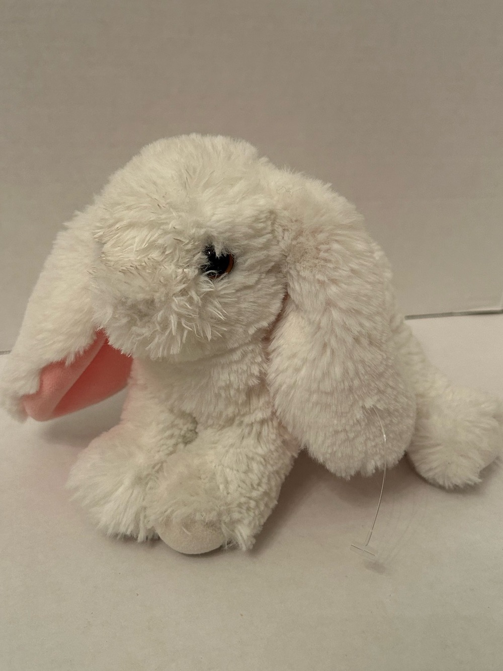 Douglas Plush White Bunny with Pink Ear Lining